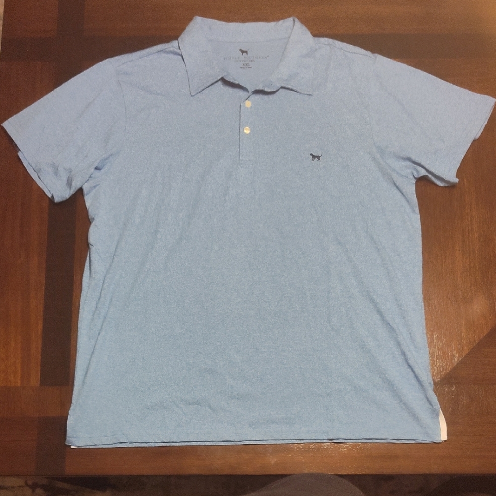 Simply Southern Sky Blue Polo Shirt NWOT